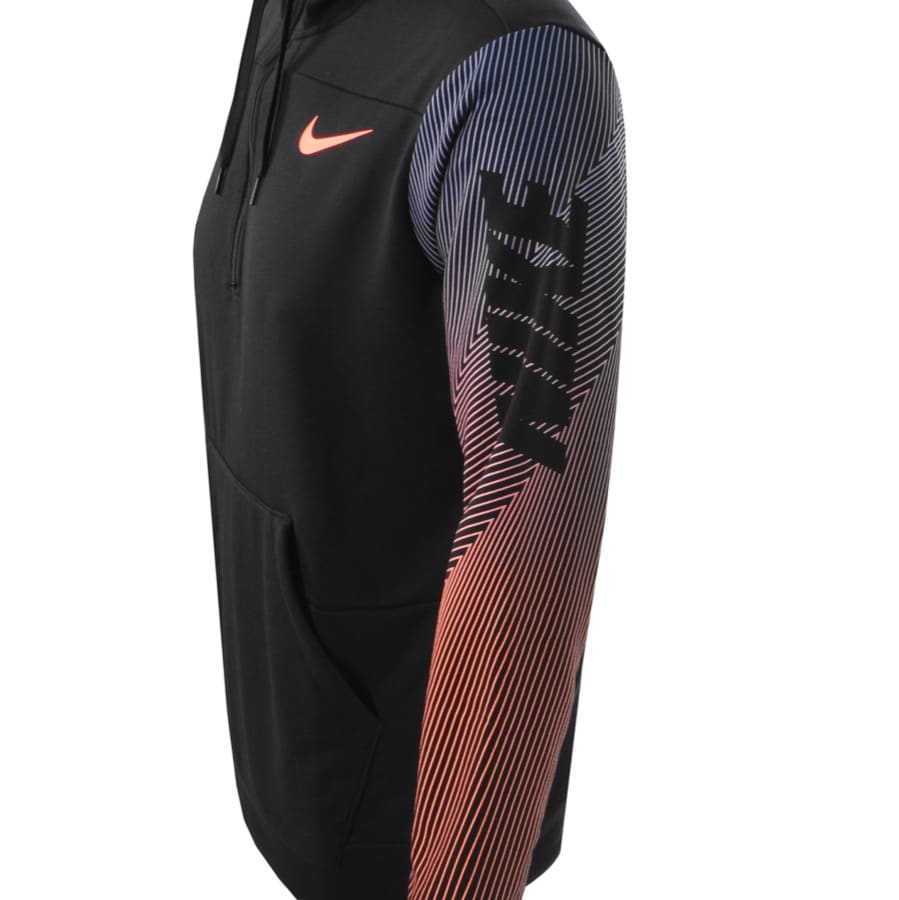 Alternative Image for ProductNike Training Half Zip Dri Fit Logo Hoodie Black3